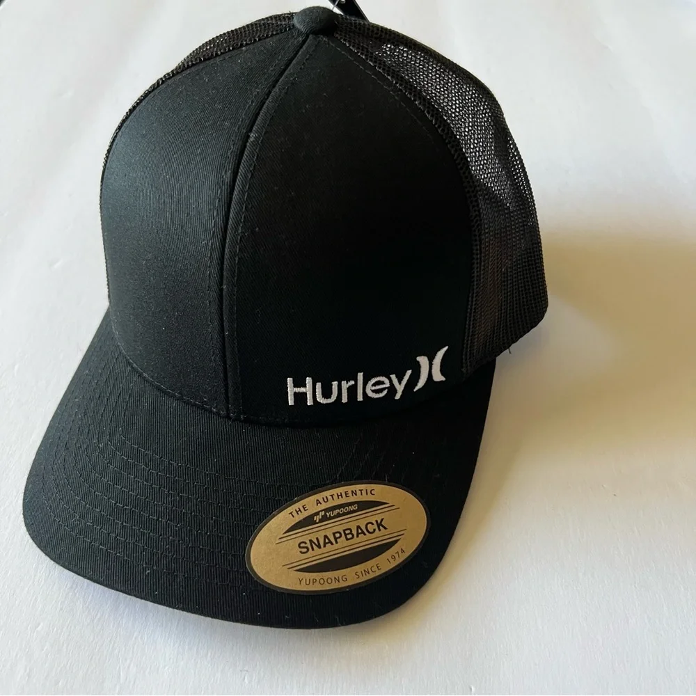 HURLEY MENS SNAPBACK CAP OS BLACK NEW